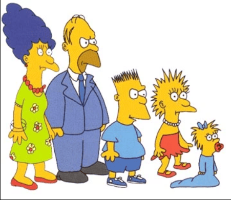 Primer boceto de los Simpson